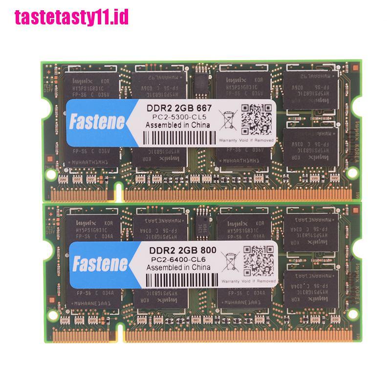 Laptop notebook 2gb ddr2 pc2-6400 667mhz 800mhz ram