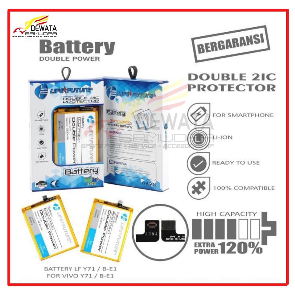 Baterai - Batrai - Battery Vivo Y71 Life Future - Baterai Vivo B-E1 Life Future - Battery Vivo Y71 d