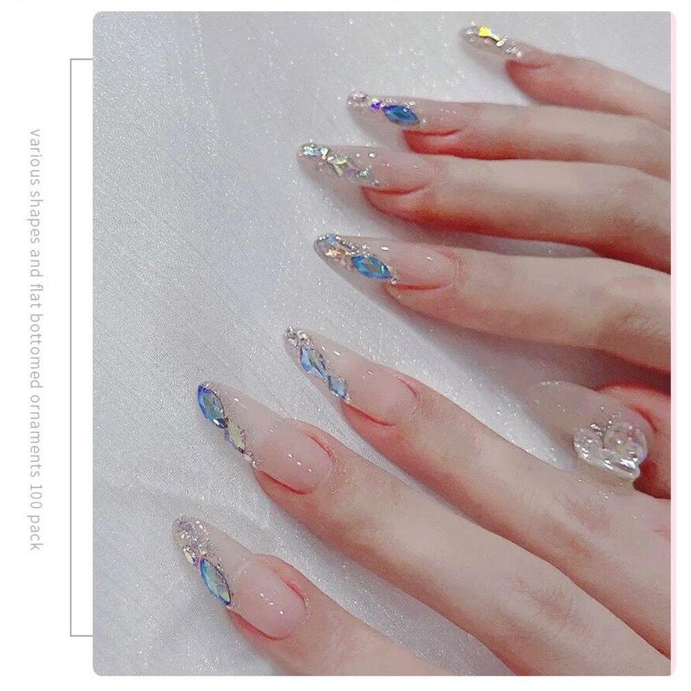 Mxbeauty Manik-Manik Kristal Berlian Imitasi Aksesoris Nail Art / Manicure