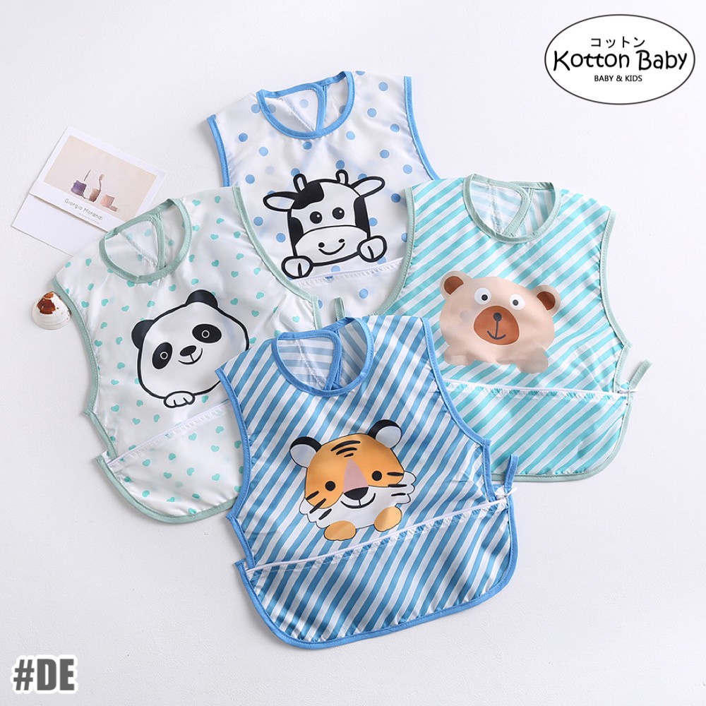 BIB BAYI BAJU BLW  / BABY SILICONE CELEMEK MAKAN MPASI / SLABBER / TATAKAN AIR LIUR DQIN DE catalog