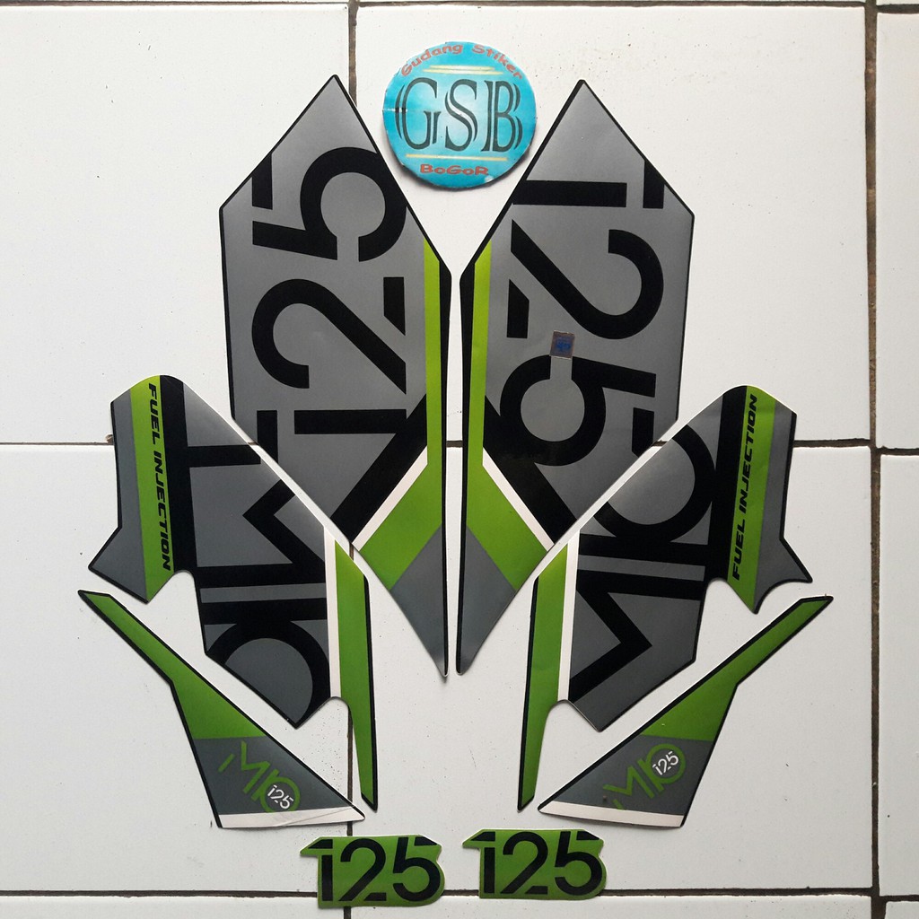 Jual stiker lis motor mio m3 125 2017 hitam-hijau | Shopee Indonesia