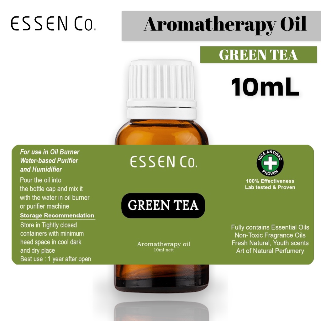 Essen Co Green Tea Essential Oil Aromatherapy Pengharum Pewangi Ruangan Aromaterapi Minyak Teh Hijau 10ml