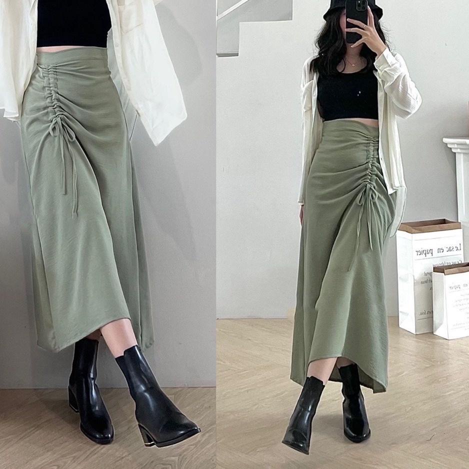 LANGSUNG KIRIM.. Rok Serut Crinkle Airflow Jumbo Xxl
