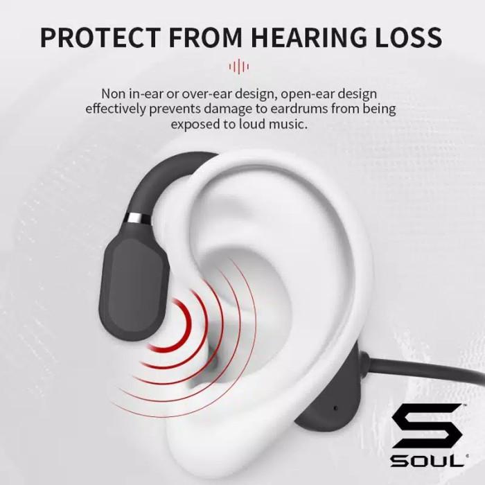 Headset Soul Open Ear Bluetooth 5.0 Sports Air Conduction Original