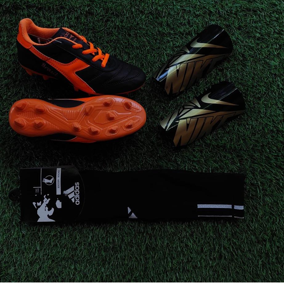 Tren Kekinian.. PAKET Sepatu bola anak KULIT // sepatu bola anak bahan kulit