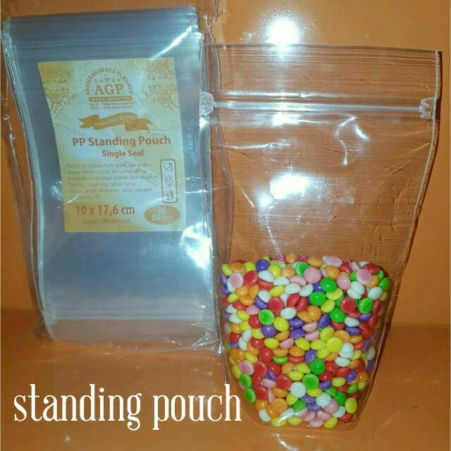 ANEKA PLASTIK • STANDING POUCH / PLASTIK KLIP / MIKA 9X15 PP 15X20 12 x 20 18 x 30 MICRON PLASTIC ZIPPER TRANSPARAN