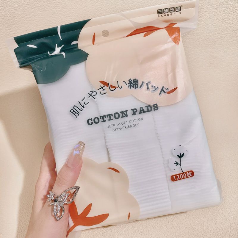 Cotton Pads isi 1200pcs kapas tipis pembersih Wajah/kapas pembersih wajah Make up Remover Kapas Deep