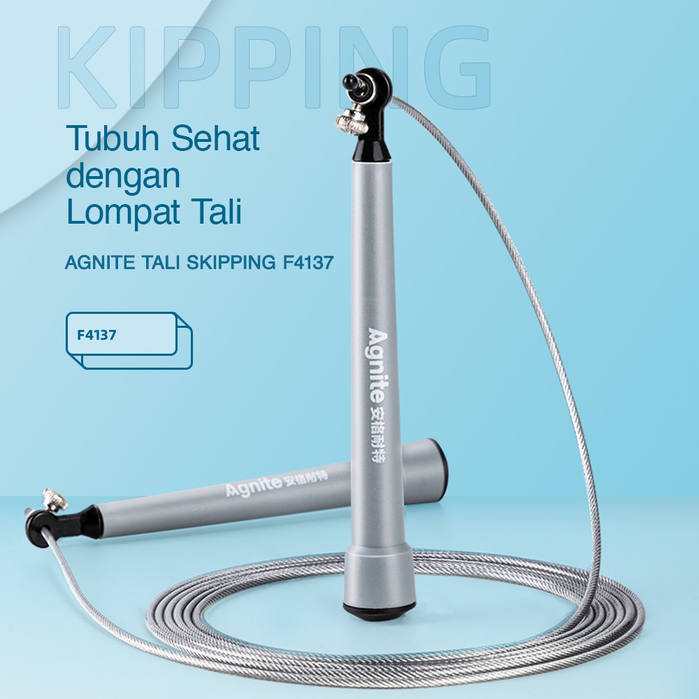 Deli Skipping Rope / Lompat Tali 2,8 m Bahan PVC PP Desain Transparant Adjustable F4122 F4137