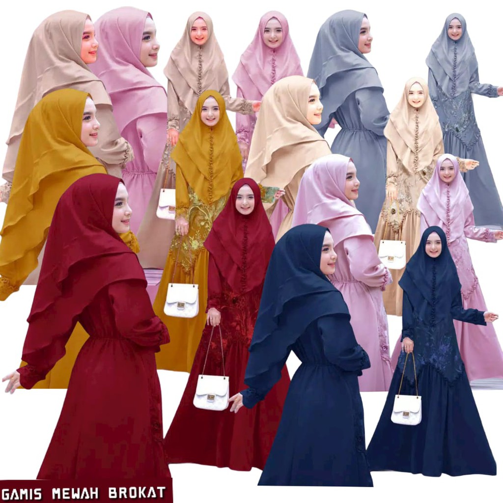 SALE GAMIS PESTA/GAMIS KONDANGAN/DRESS KONDANGAN/SIZE M L XL XXL/GAMIS REMAJA SERAGAM