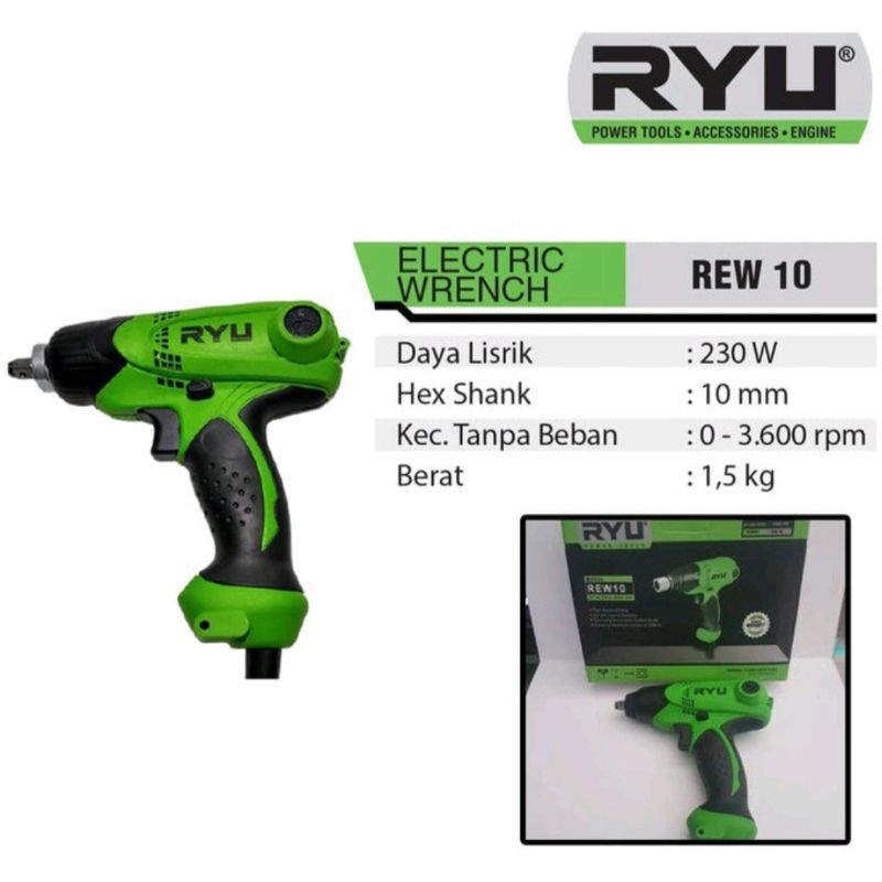 Mesin Buka Baut Listrik Mesin Impact Listrik Tekiro Ryu REW 10" Murah