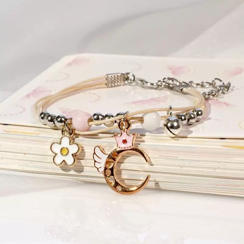Gelang Couple Daisy Etnik Bead Tali persahabatan Braided Bracelet/Friendship Adjustable Daisy-#17
