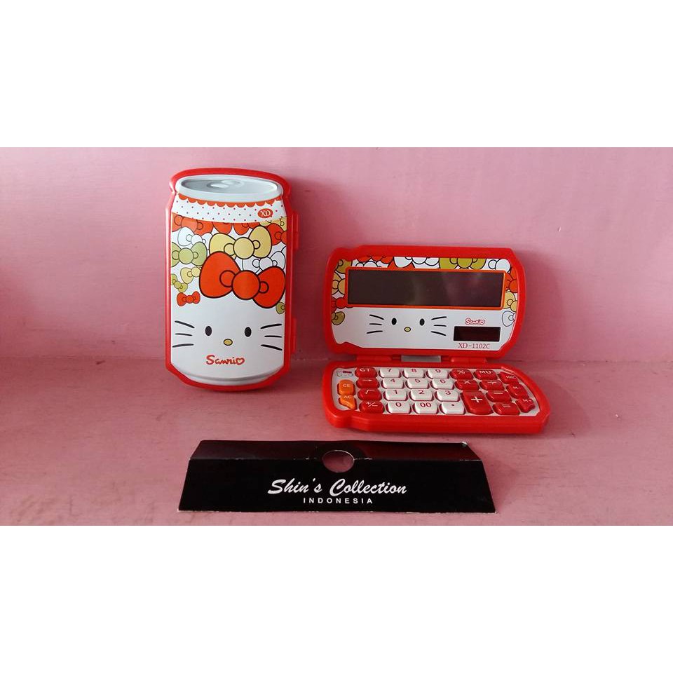 

kalkulator botol kaleng hello kitty