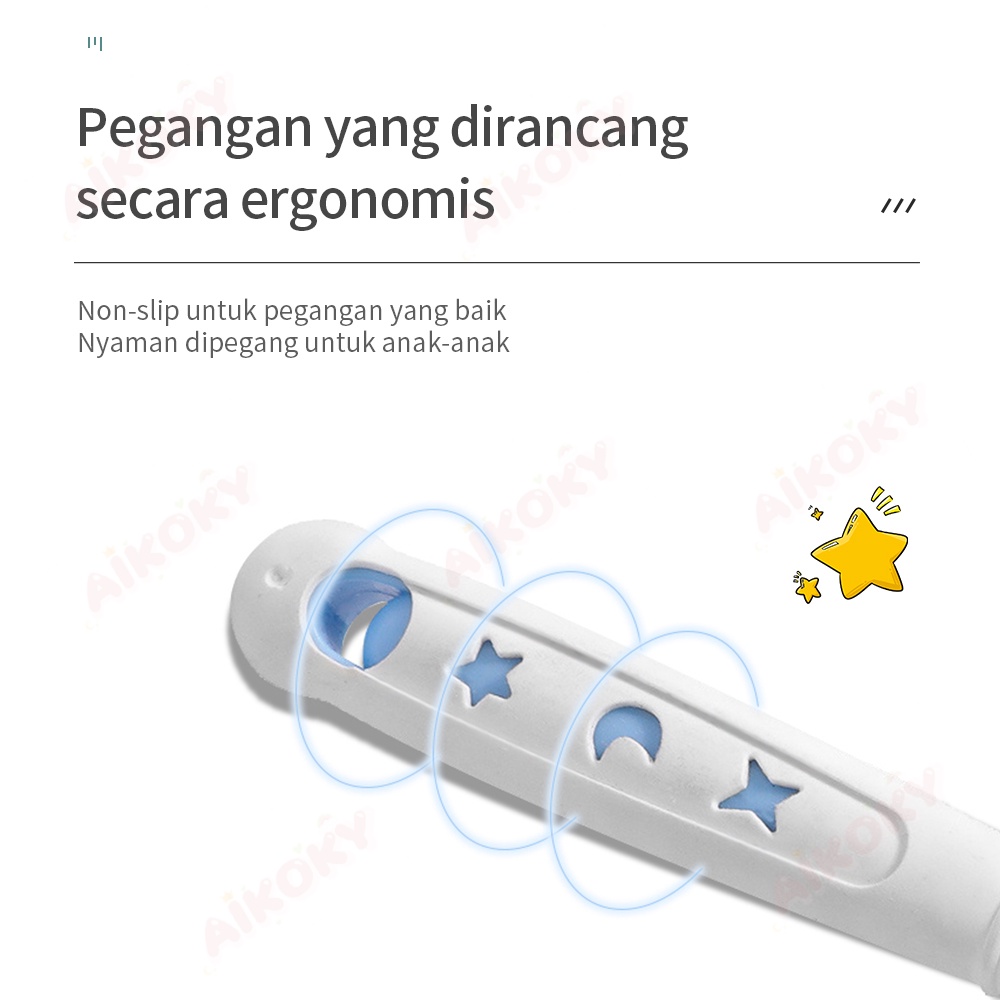 Aikoky sikat gigi anak bayi Nano toothbrush 360 derajat/baby tooth brush 2-12tahun