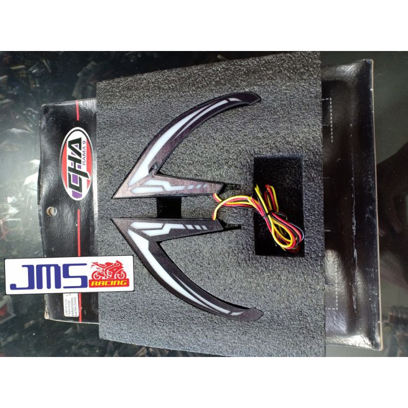 lampu stop lamp belakang plus sen depan dan alis running audi yamaha nmax lama pnp paket set