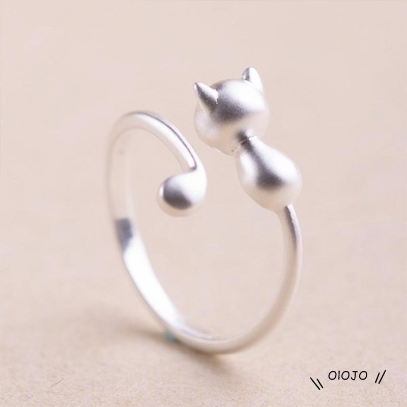 【COD】Cincin Terbuka Adjustable Model Telinga Kucing Simpel Untuk Wanita