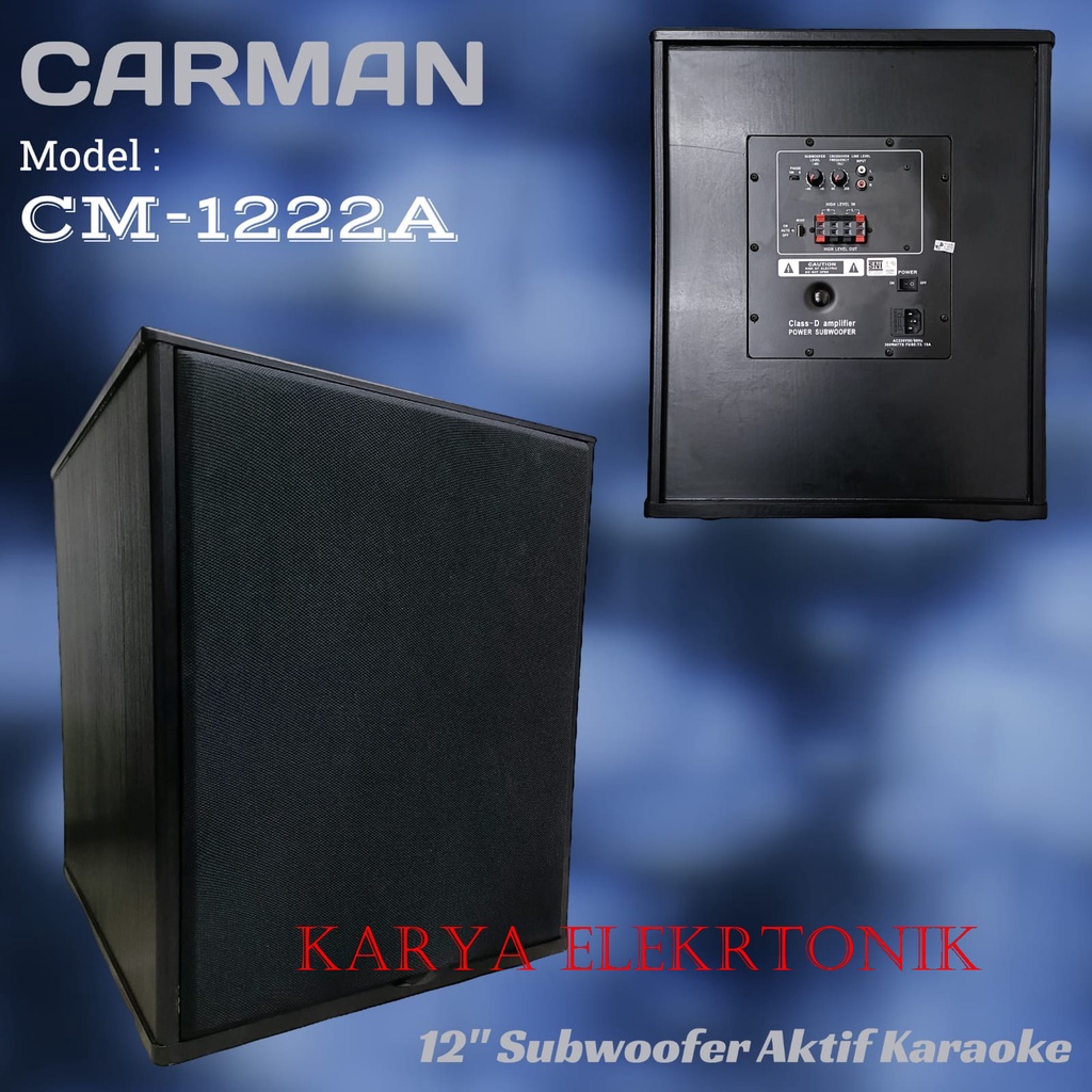 SUBWOOFER AKTIF CARMAN  12 INCH SUBWOOFER CARMAN CM-1222A