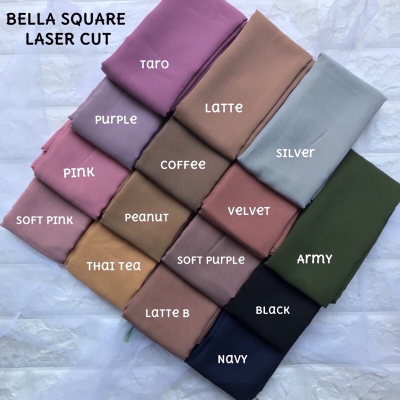 [Part 2] BELLA SQUARE LASER CUT/HIJAB JILBAB SEGIEMPAT BELLA LC TERMURAH