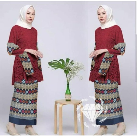 KUTUBARU LONCENG PUTIH WHITE BAJU KEBAYA BIGSIZE UKURAN BESAR JUMBO XL XXL XXXL XXXXL FREE ONGKIR I.