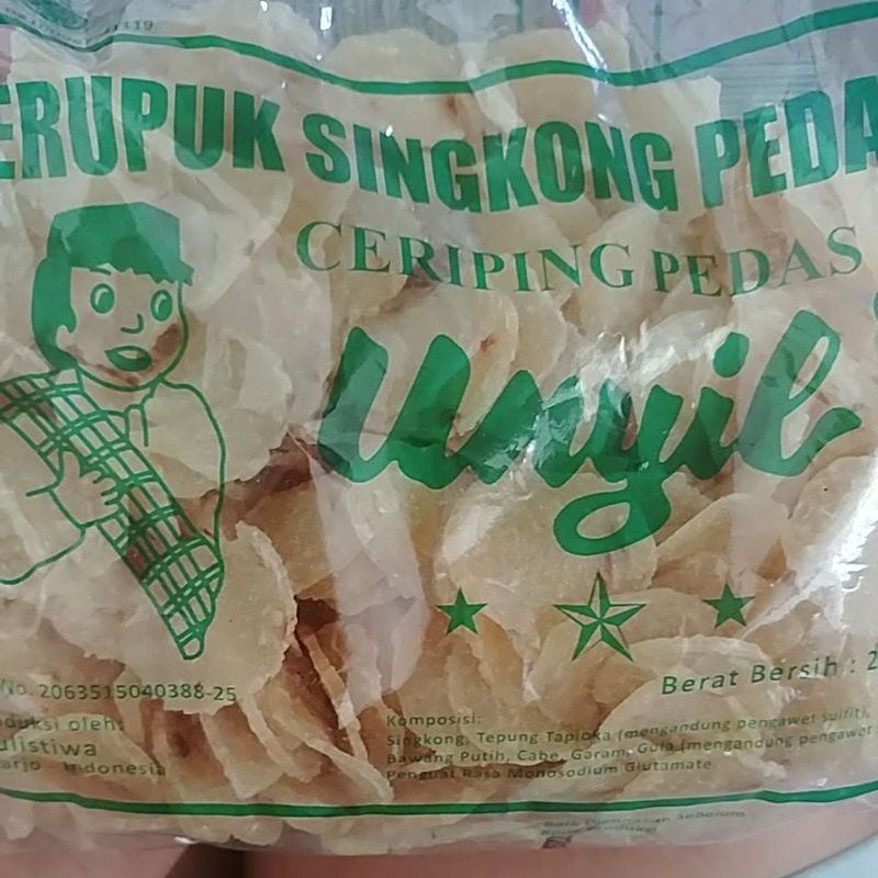 

kerupuk singkong pedas unyil