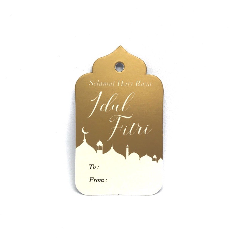 Idul Fitri Gold Hangtag / Hang Tag Lebaran Emas