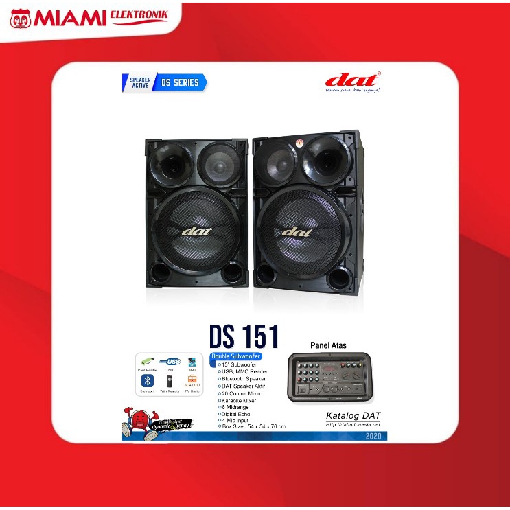 DAT DS - 151 Speaker Aktif Pasif 15 Inch