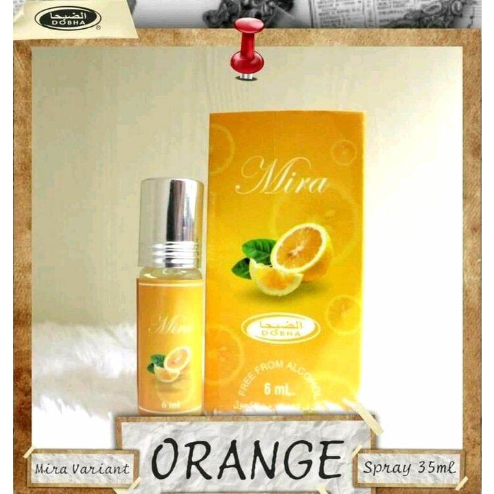 MIRA ORANGE / LEMON Parfum DOBHA Kemasan 6ml Minyak Wangi Roll On Non Alkohol