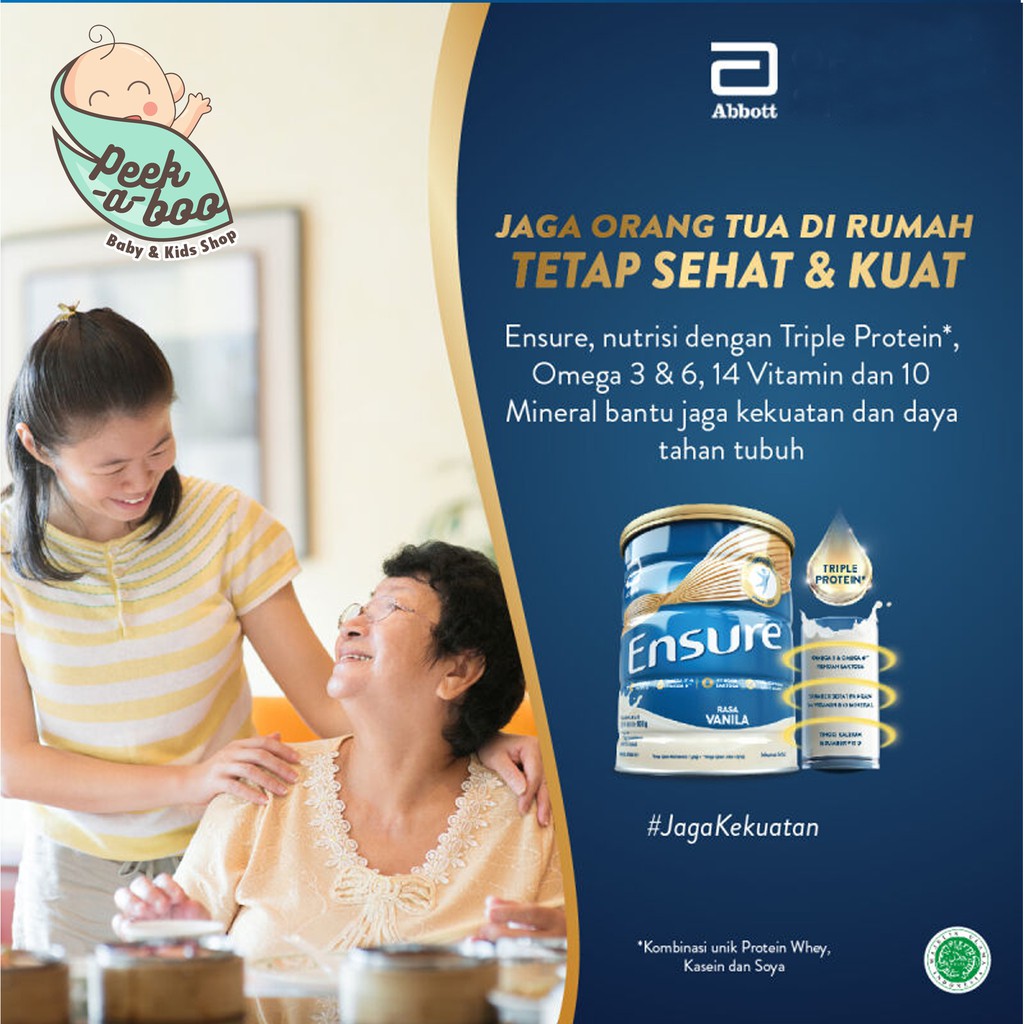 ENSURE GOLD VANILA COKLAT GANDUM 850 GRAM 380 GRAM