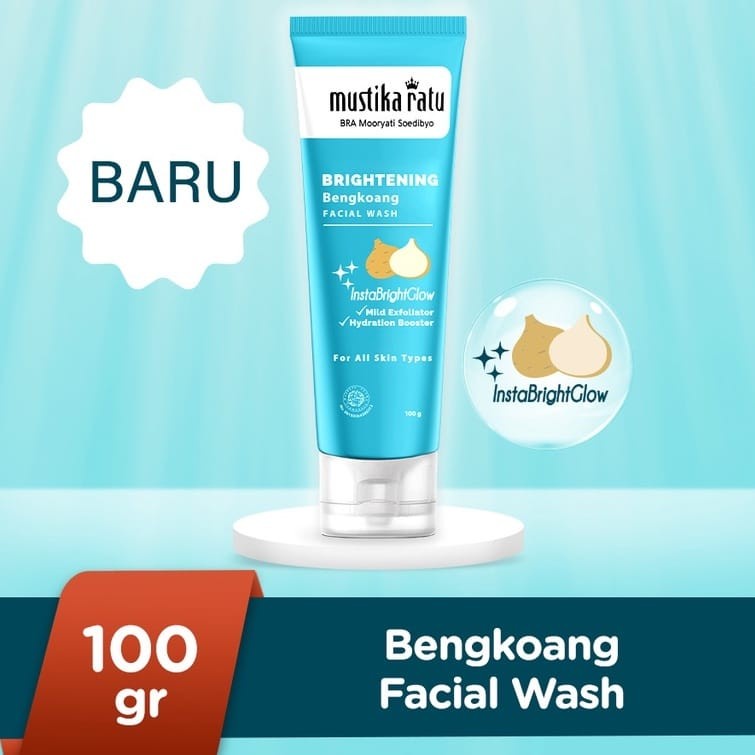 mustika ratu facial wash brightening bengkoang 100 gr