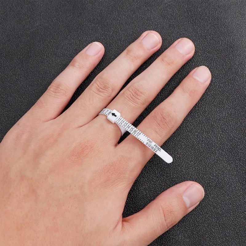 Pengukur Cincin Ukuran Cantik/Cincin Penggaris Lembut Standar/Alat Ukuran Cincin Coil Jari US-Won