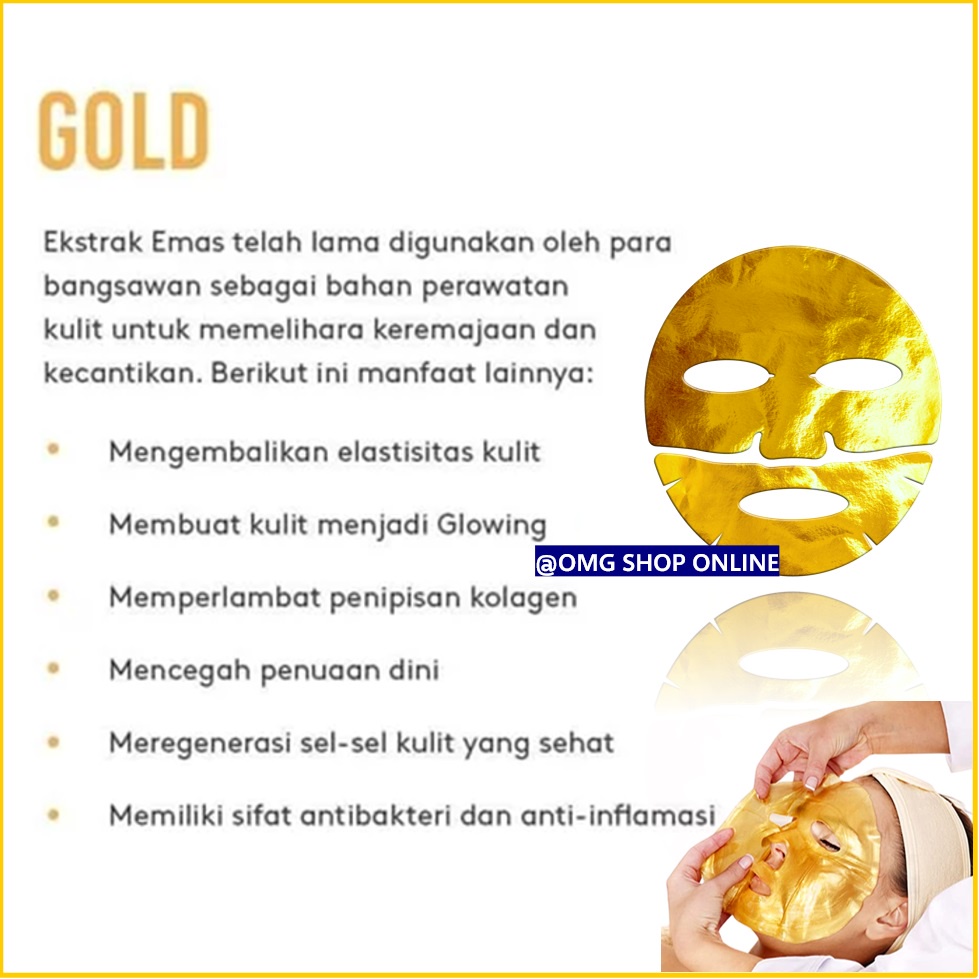 [NEW] Termurah !!! Collagen Crystal Facial Mask Innovative Beauty / Masker Wajah Collagen Topeng Emas Masker Mata Panda / Masker Wajah Organik Glowing dan Pemutih / Masker Muka Topeng Collagen Gold Sheet Mask Pria Wanita / Masker Wajah Korea Masker Komedo