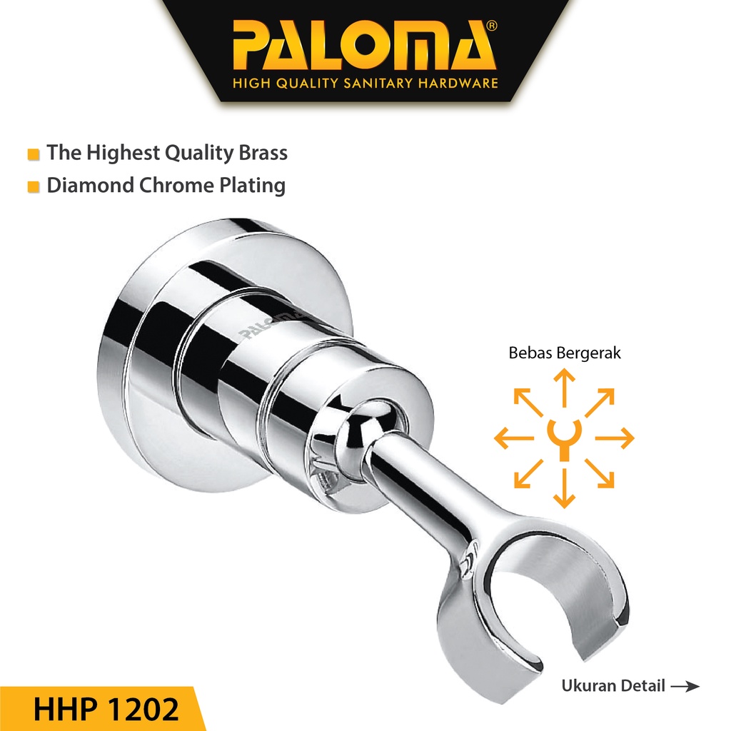 PALOMA HHP 1202 Shower Holder Gantungan Hanger Dudukan Hand Handshower