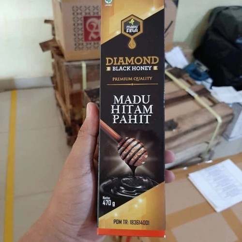 Madu Hitam Pahit Diamon Black Honey 470 Gram Madu Fira Original