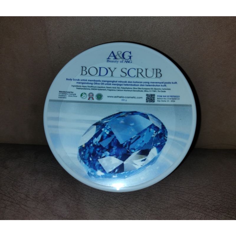 BODY SCRUB DIAMOND berlian A&amp;G sdh BPOM diamon