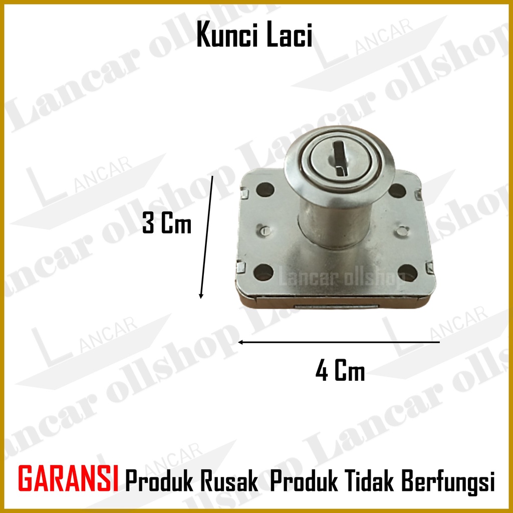 Kunci Laci Loker Lemari Slot Laci Almari Meja Kerja Drawer Lock 101 Murah