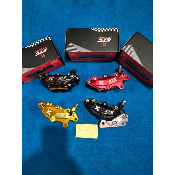 kaliper ktc kytaco Jupiter z/nouvo /fizr dpn 4p besar YHS plus breket  disc 220mm utk kaliper warnan