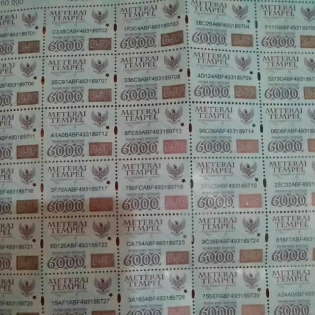 Materai Ori tahun 2012