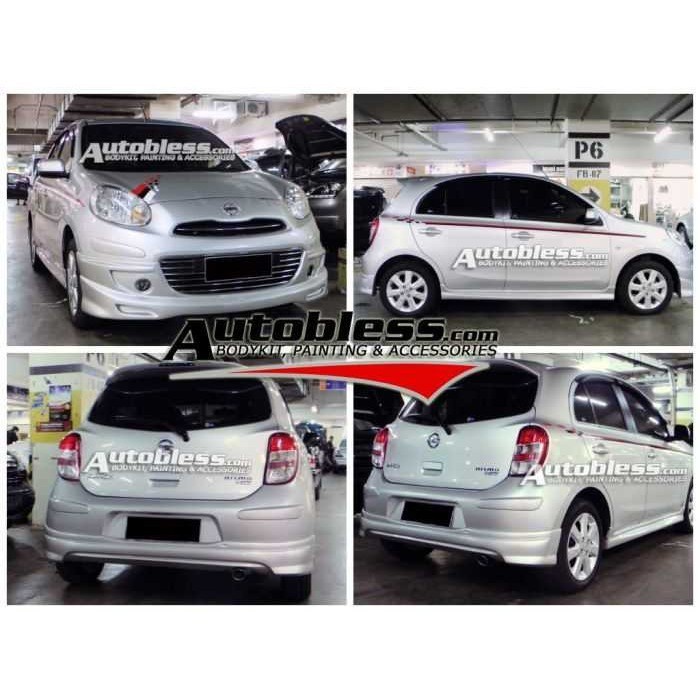 Bodykit Nisan Macrh Th 2011 -2014 Sparepart Mobil bodikit body kit Nice Product