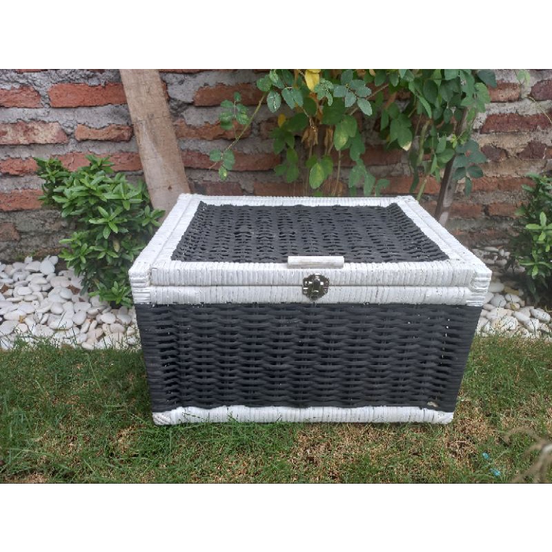 keranjang sepeda motor dari rotan bisa req warna