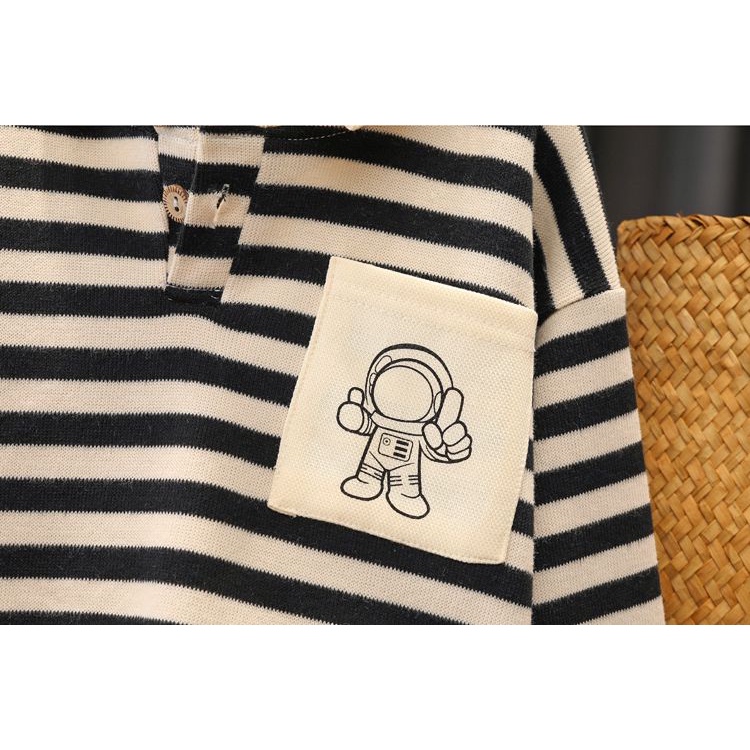 BABYLOVANTA -setelan anak laki-laki keren / setelan motif STRIP ASTRONOT / setelan premium import