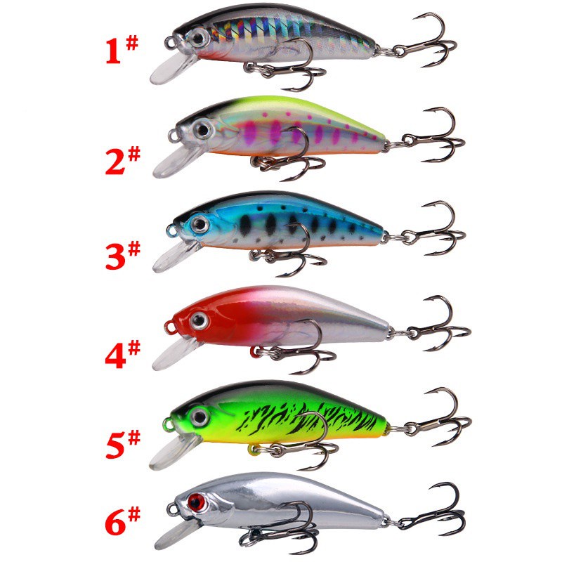 Umpan Mancing 6.7g/5.5cm Fishing Sinking Minnow Lure Umpan Ikan Alat Pancing Kail Plastic Bait Umpan Casting