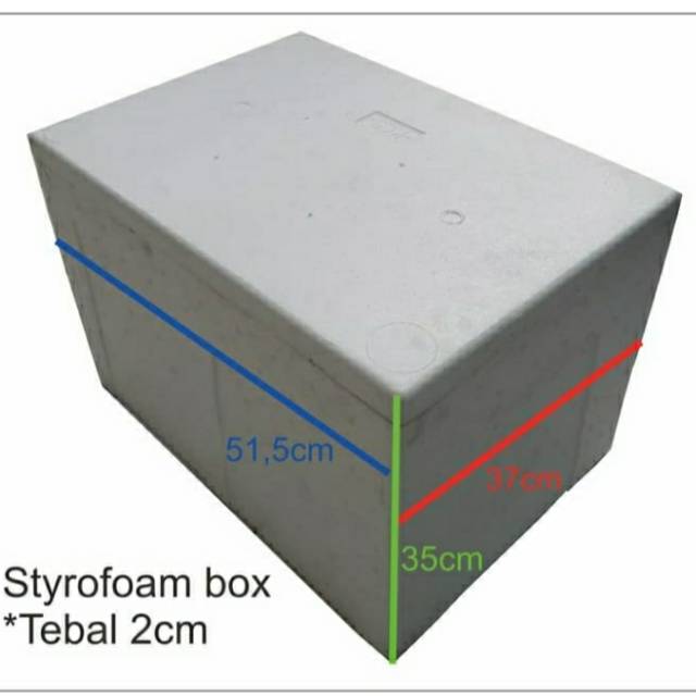 

Styrofoam box / gabus boxUkuran luar 51.5x37x35cm (pengiriman instan)