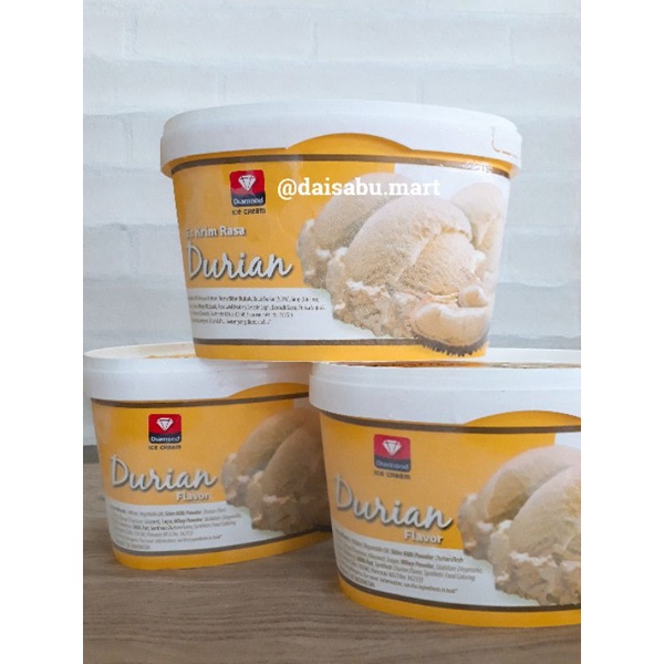 

Diamond ice cream durian 700ml