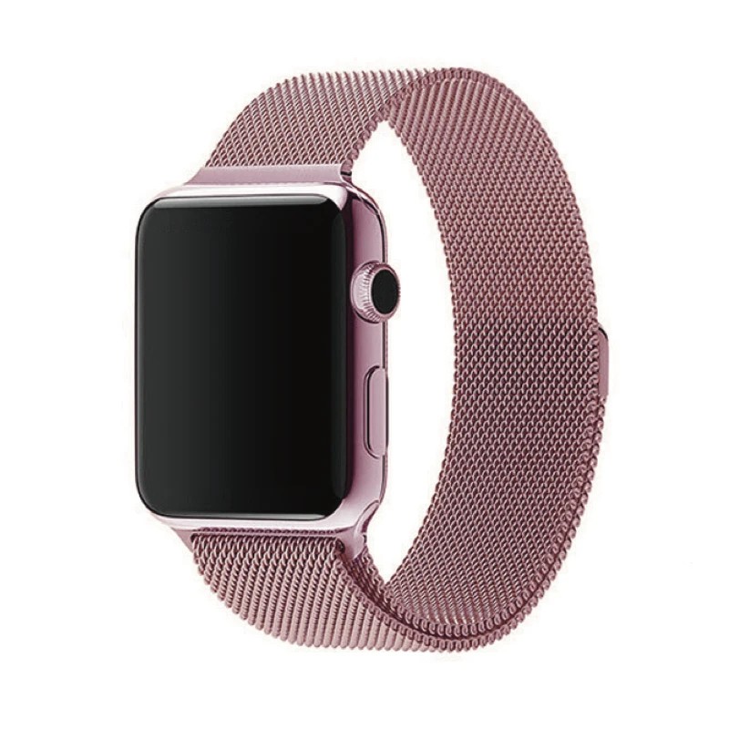 Strap milanese loop magnet untuk apple watch 6 5 4 3 2 1 stainless Image 3