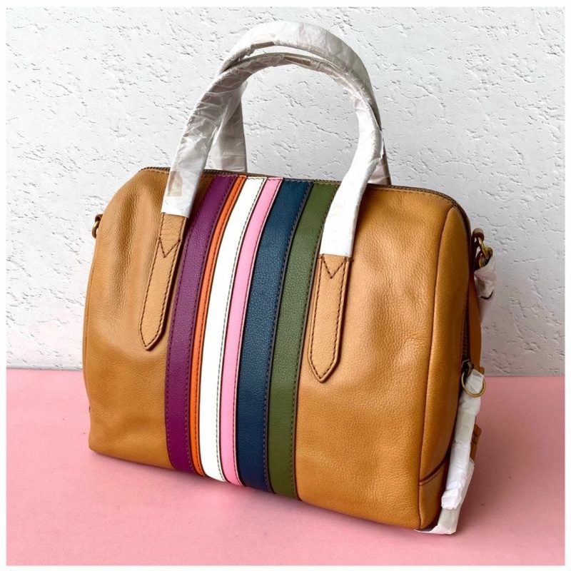 tas wanitafossil sydney satchel navy multi