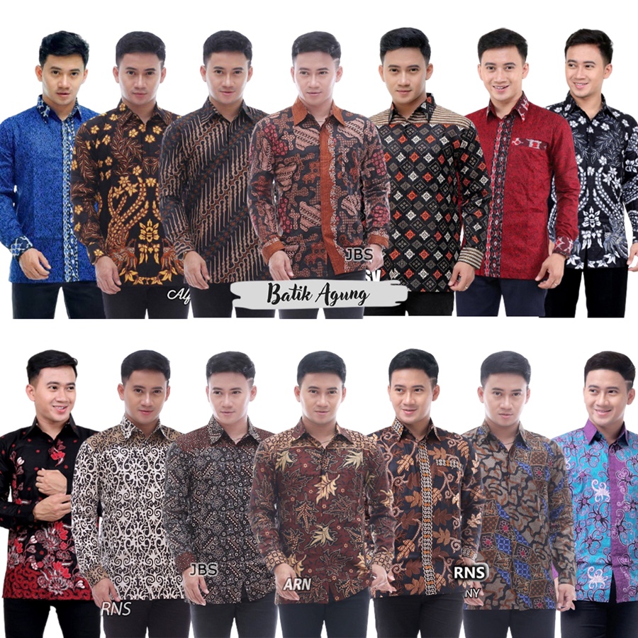Baju Batik Lengan Panjang Pria Acara Keluarga Pesta Kondangan NIkahan Resepsi Seragaman Pria Keren-0