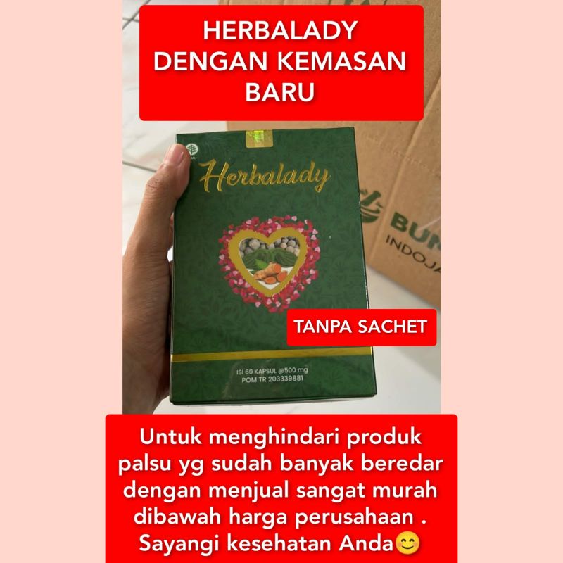 OBAT PELANCAR HAID AMPUH HERBAL ALAMI. SUDAH HALAL &amp; BPOM. HERBALADY