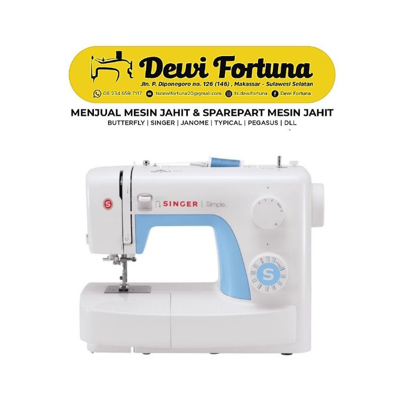 READY Makassar || Mesin Jahit Singer Portabel 3221 / Semi Obras / Serba Bisa / Semi Neci