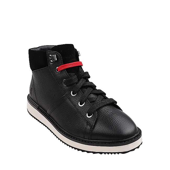 SEPATU BOOT KULIT HUSH PUPPIES WANITA ORIGINAL CASUAL ASLI HITAM HW07