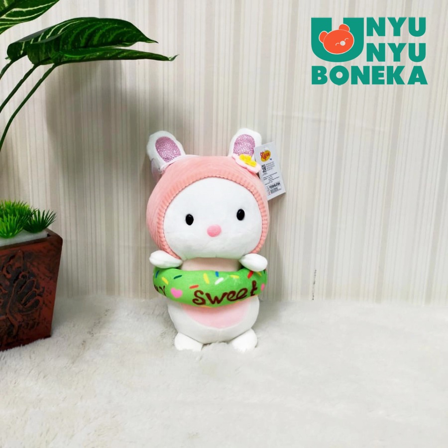 Boneka Kelinci Donat size 8&quot;/25cm/KarakterRabbit/souvenirHadiah/Animal