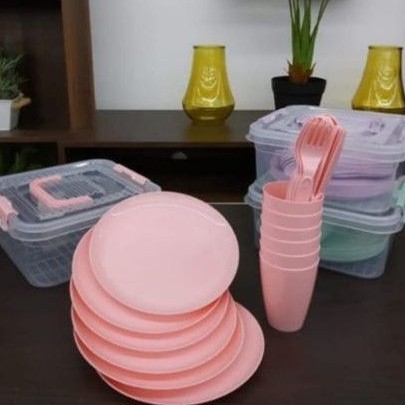 piring set informa/perlatan makan informa/TEMPAT MAKAN SET LUNCH BOX MY BOX PICNIC SET INFORMA